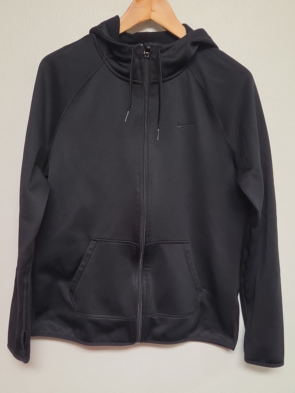 Nike Black Therma-Fit Front-zip Hoodie